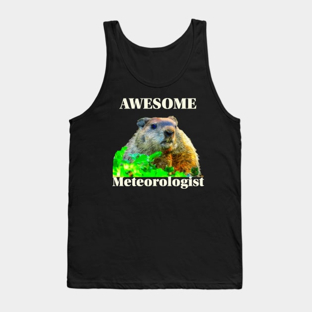 Groundhog Day Meteorologist Tank Top by KathyG'sArt